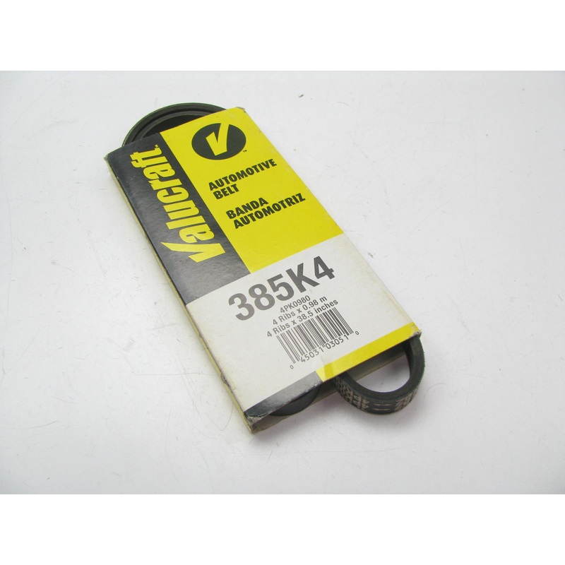 Valucraft 385K4 Serpentine Belt - 0.56'' X 39.00'' - 4 Ribs