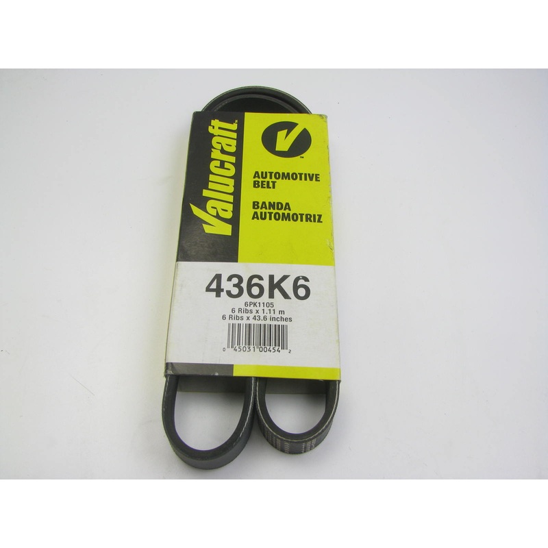 Valucraft 436K6 Serpentine Belt - 0.807'' X 44.125'' - 6 Ribs