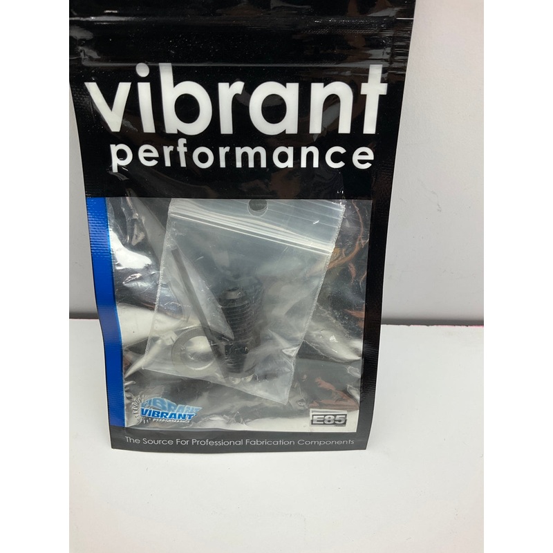 Vibrant 10287 Oil Restrictor Fitting Kit -4AN X 7/16-24'', For Garrett Turbo