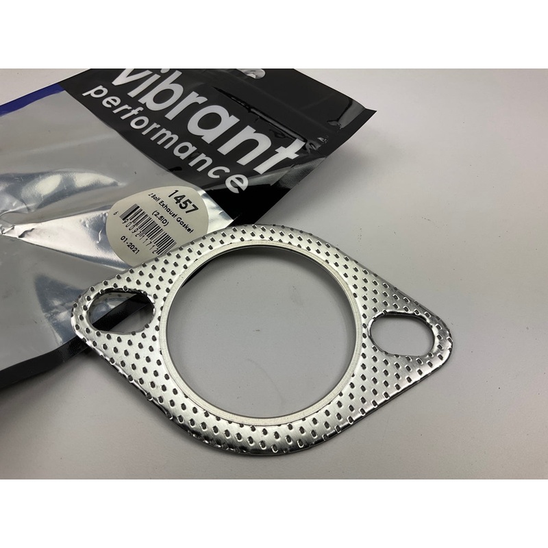 Vibrant 1457 2-Bolt High Temperature Exhaust Gasket 2.5 Inch I.D.