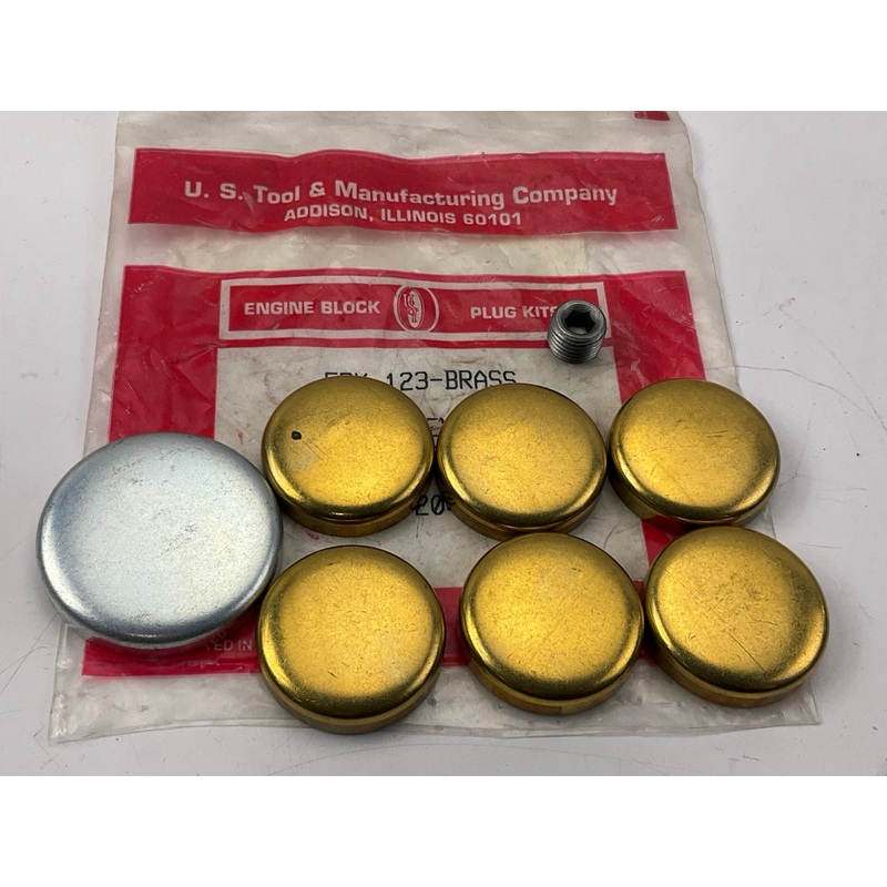 US Tool EPK-123 Brass Freeze Expansion Plug Set For 1989-1993 Oldsmobile 3.3L-V6