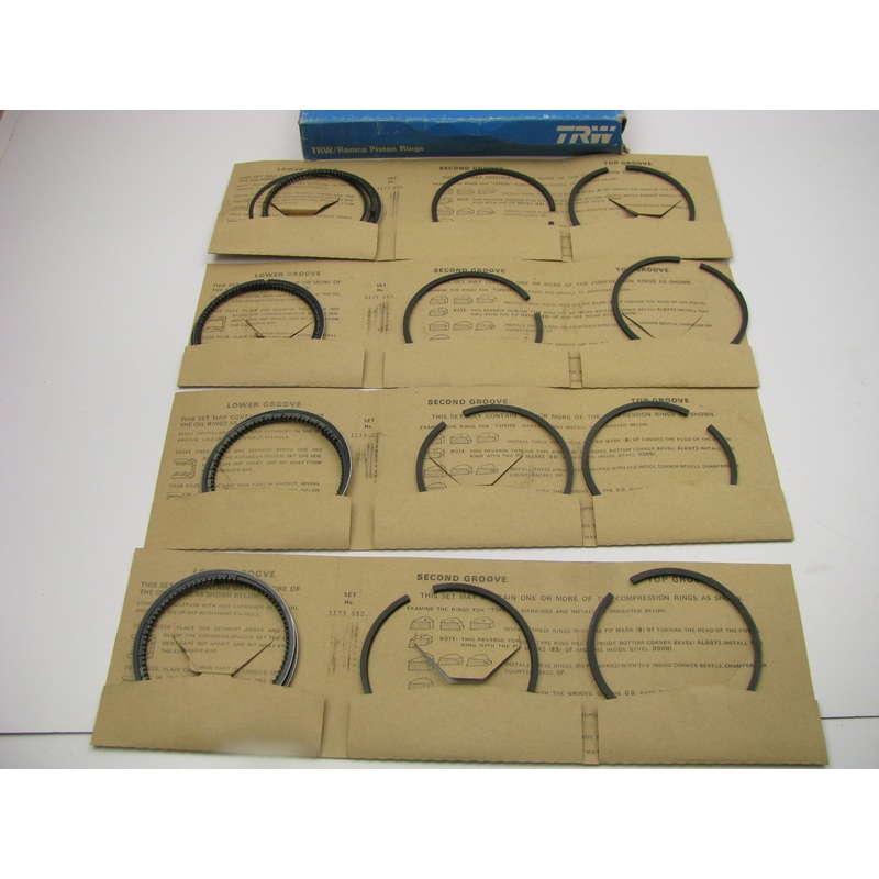 TRW T1173 Piston Rings - Standard 1939-1948 Ford Tractor 2N 8N 8NAN 9N 9NAN