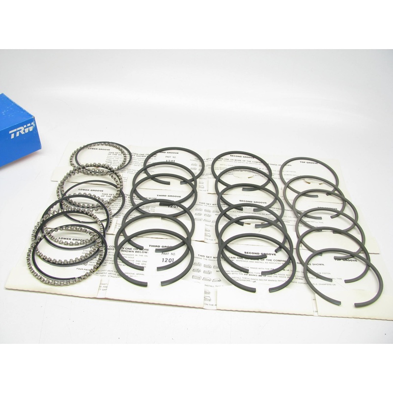 TRW T1201 Engine Piston Rings - Standard 1952-1953 GMC 228-L6