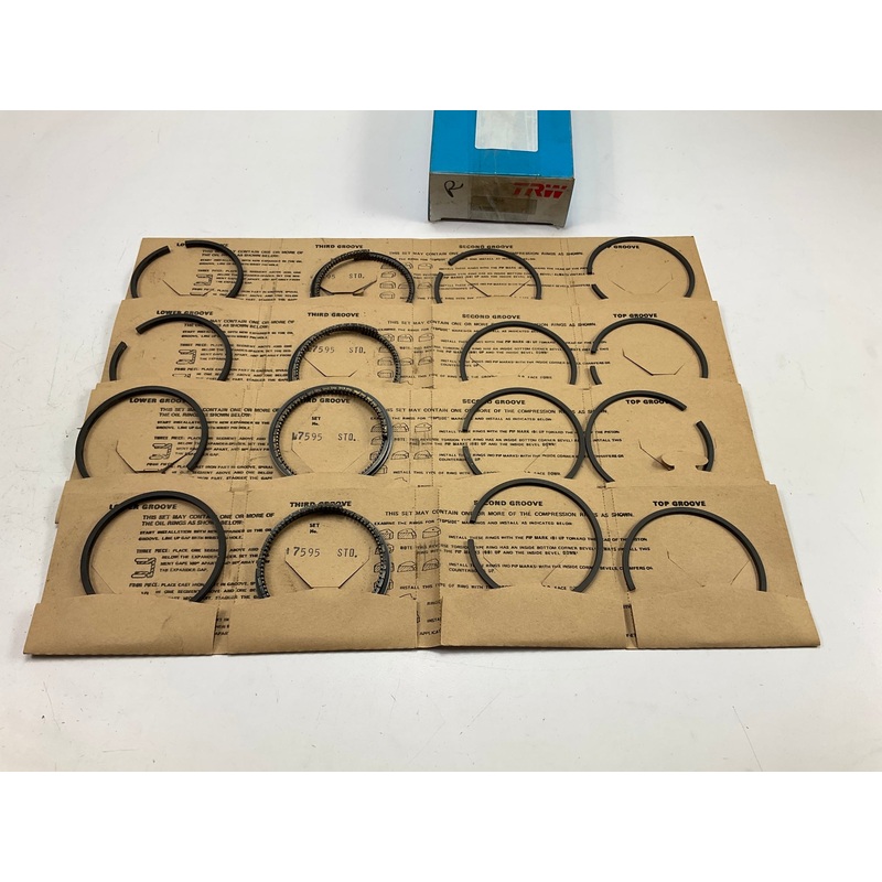 TRW T7595 Piston Rings STD For 1939-1952 Ford 8N, 8NAN, 9N, 9NAN, 2N, 2NAN
