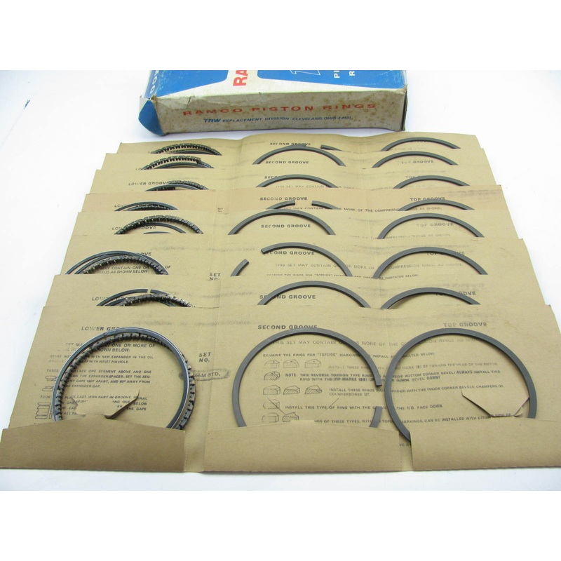 TRW T8266M MOLY Piston Rings STD 1968-1979 Pontiac 1968-1975 Olds 400 428 V8