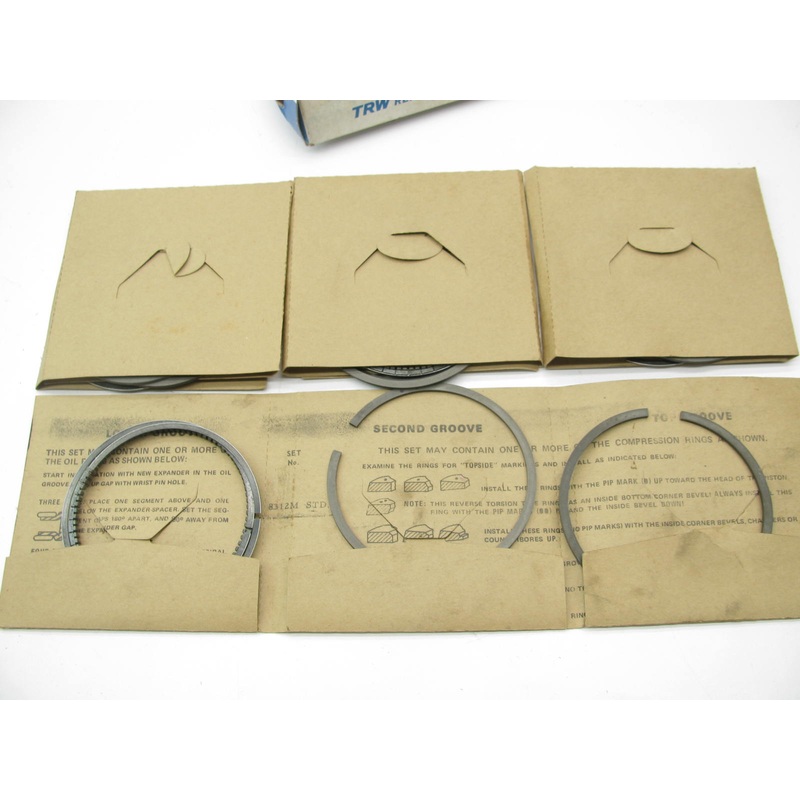 TRW T8312M Moly Engine Piston Ring Set - Standard