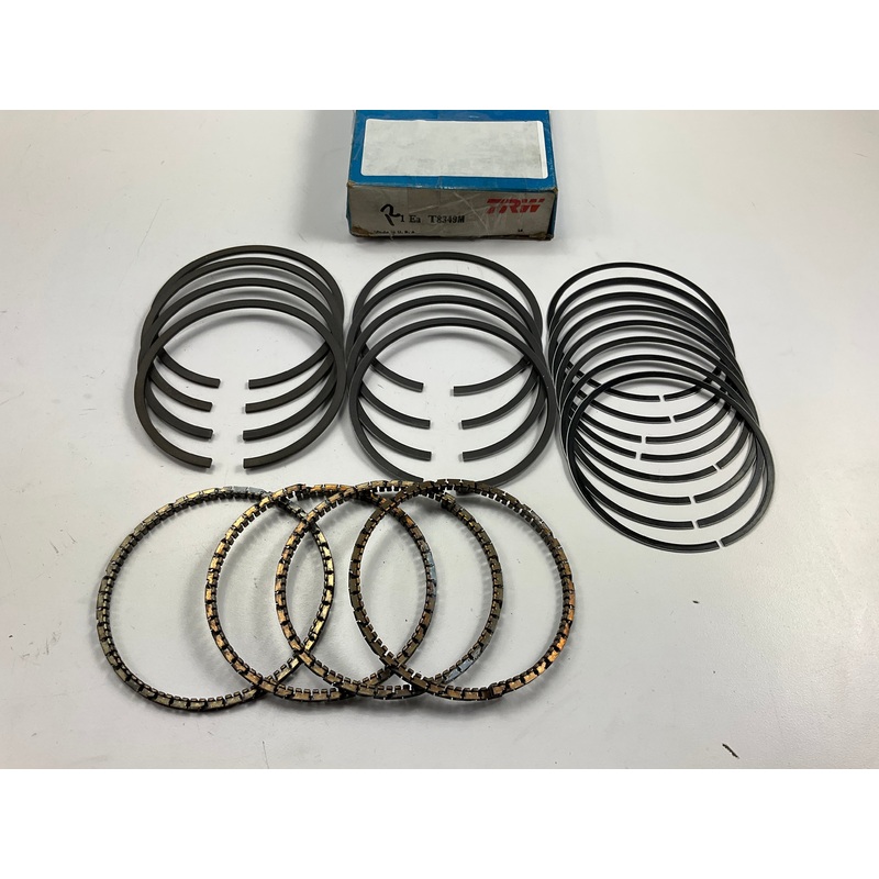 TRW T8349M Moly Engine Piston Rings - Standard 1979-1988 Ford 2.3L-L4 Turbo