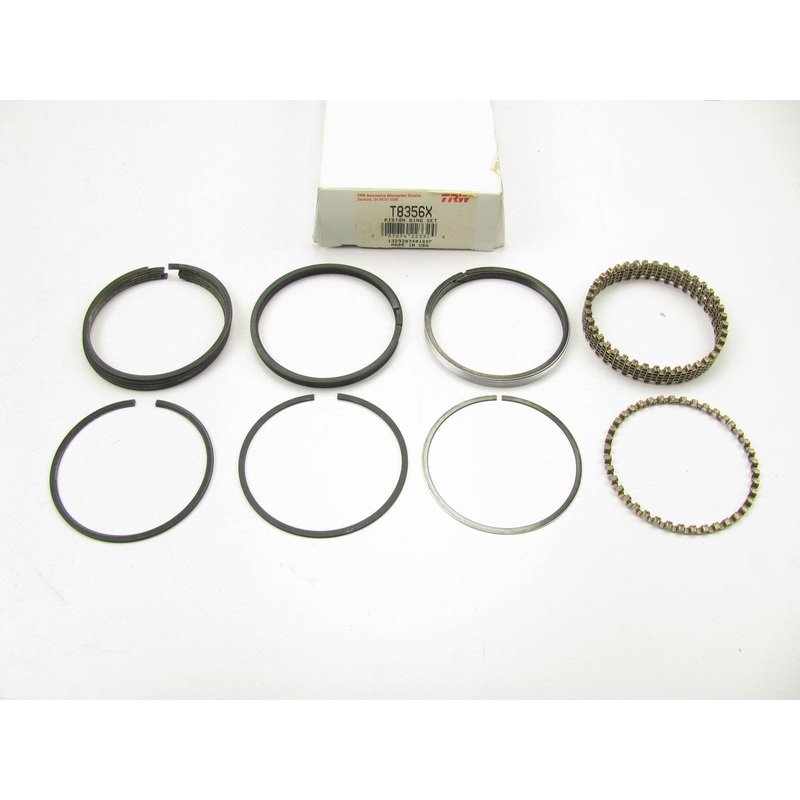 TRW T8356X Engine Piston Ring Set - Standard Size - 1981-1993 GM 2.8L 173 V6