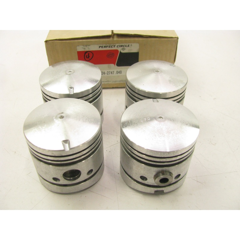 (4) Perfect Circle 224-2747-040 Engine Pistons .040'' 1946-1953 Ford 239 Flathead