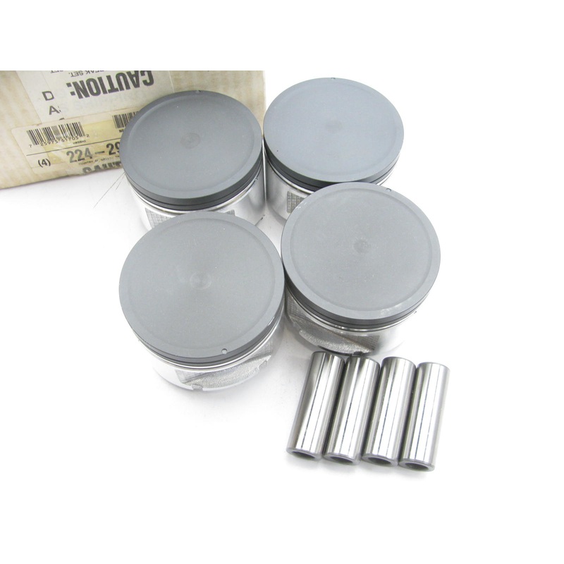 (4) Perfect Circle 224-2922 Engine Pistons - Standard For 1989-92 Nissan 2.4L-L4