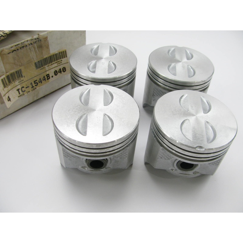 (4) Perfect Circle TC-1544B-040 Engine Pistons .040'' For 1963-1965 GM  2.5L I4