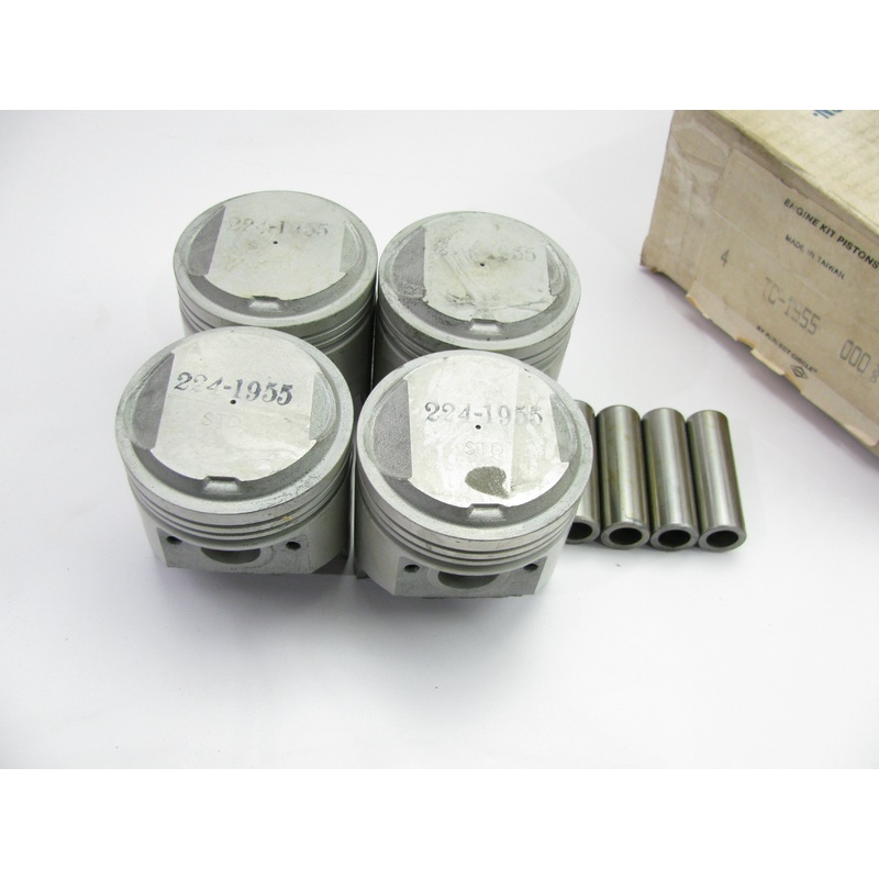 (4) Perfect Circle TC-1955 Engine Piston STD For 1971-1974 Toyota 1.6L-L4