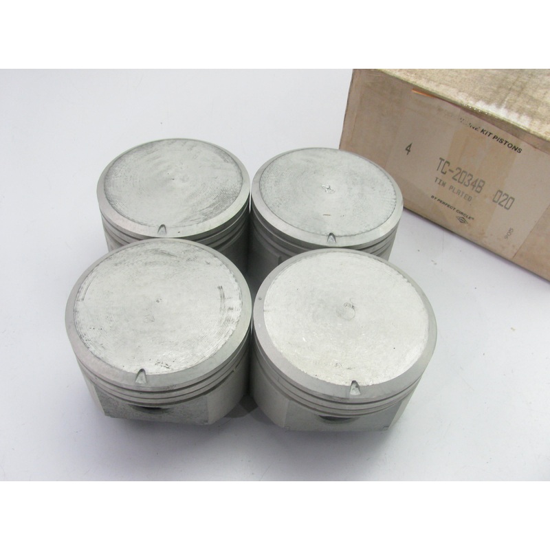 (4) Perfect Circle TC-2034B-020 Engine Piston .020'' For 1977-1979 GM 2.5L-L4