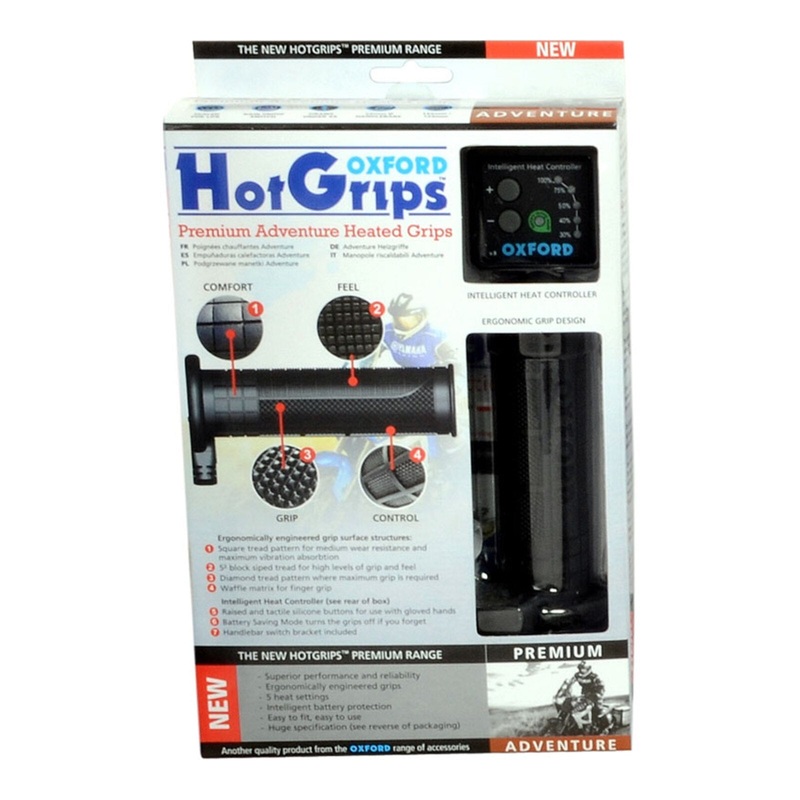 Oxford HotGrips  Premium Adventure with V8 Switch