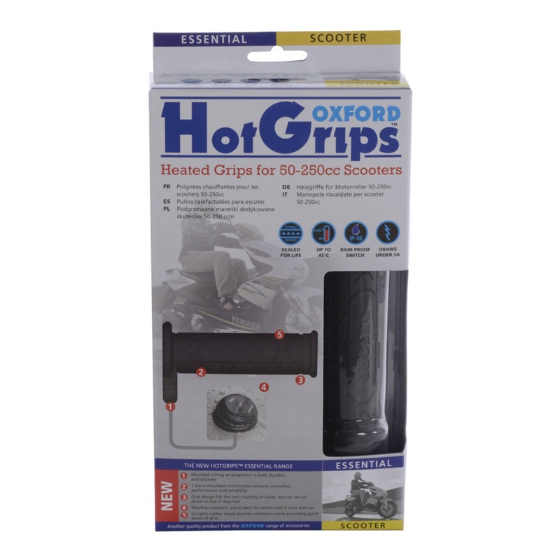 Oxford HotGrips  Essential Scooter with Panel Switch