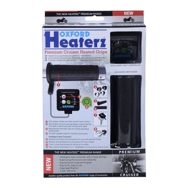 Oxford HotGrips  Premium Cruiser (1inch Bar) with V8 Switch