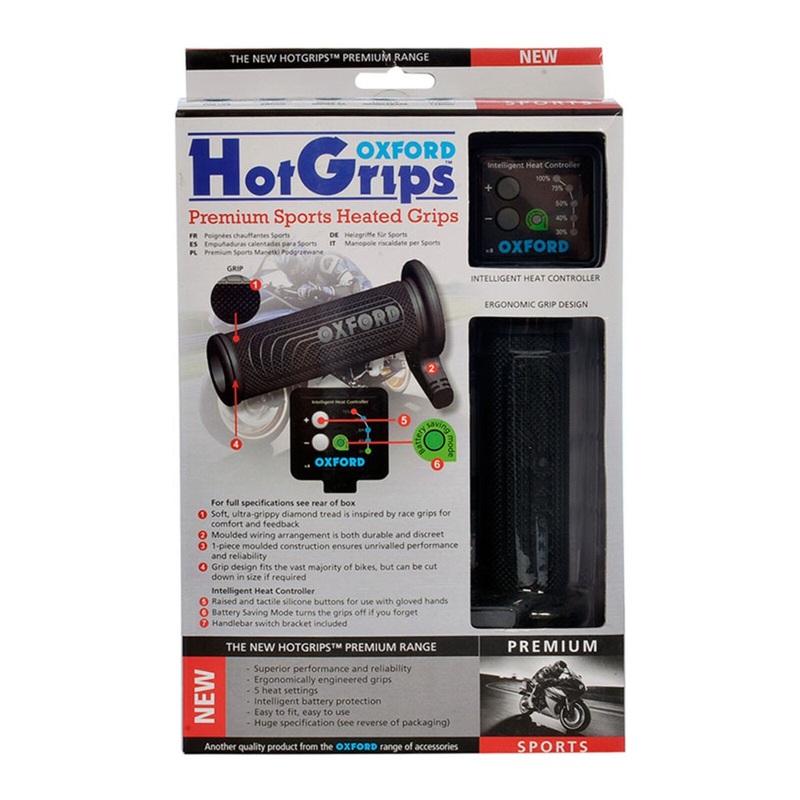 Oxford HotGrips  Premium Sports with V8 Switch