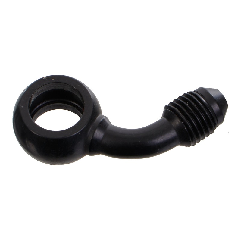 Whites Brake - 10mm Banjo - 45@90 Steel Black
