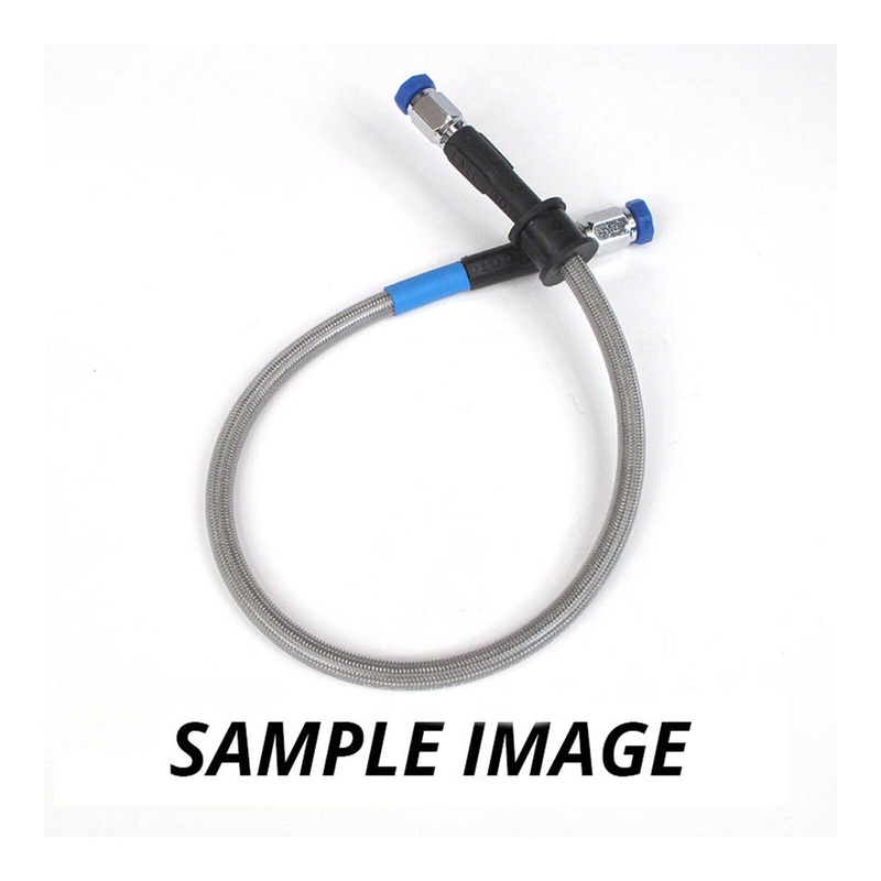 Whites Premade Brake Line - 400mm - (Chrome)